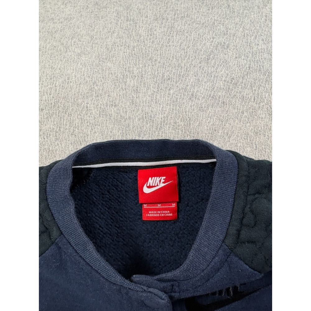 Nike Performance Stitched Logo Fleece Button Up Jacket (Women's Medium)‎ Blue - Picture 3 of 13